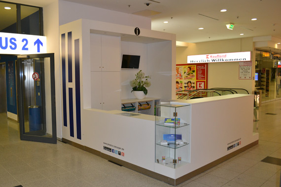 Planung Bau und Montage Infostand Gropiuspassage